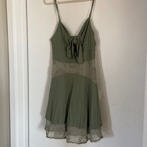 Saints + Secrets tie front flowy dress